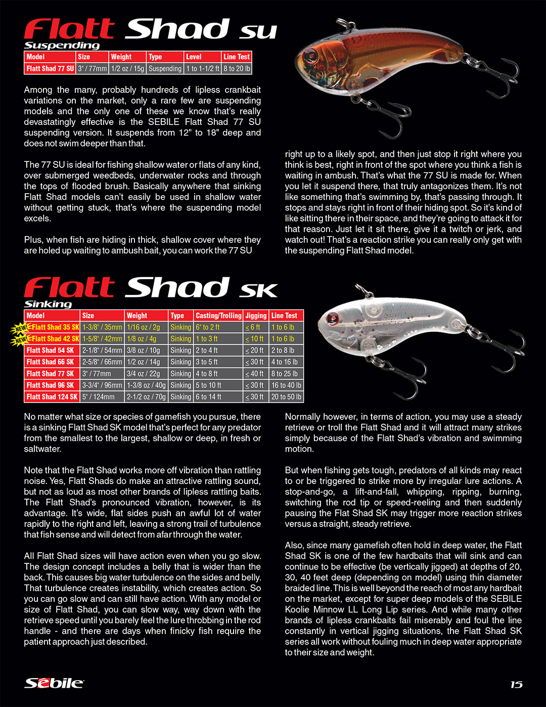 Details about   SEBILE FLATT SHAD 50mm9.3 g/ 66mm20g 124mm 117g 77mm 21,7g 96mm 62,9g 