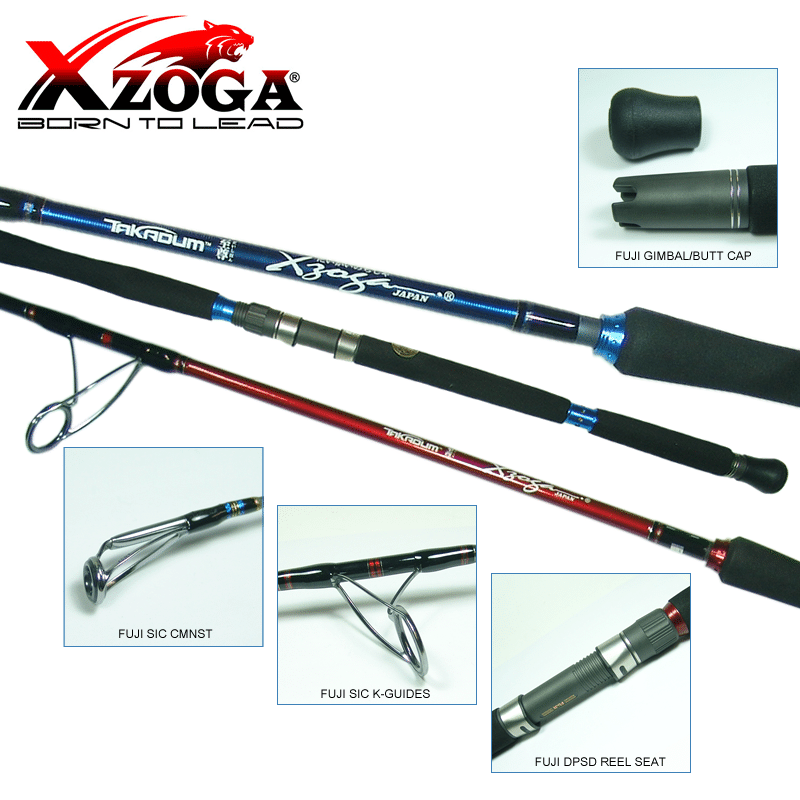 Overhead Jigging Rod Blank Xzoga - AxL Handcrafted Rods